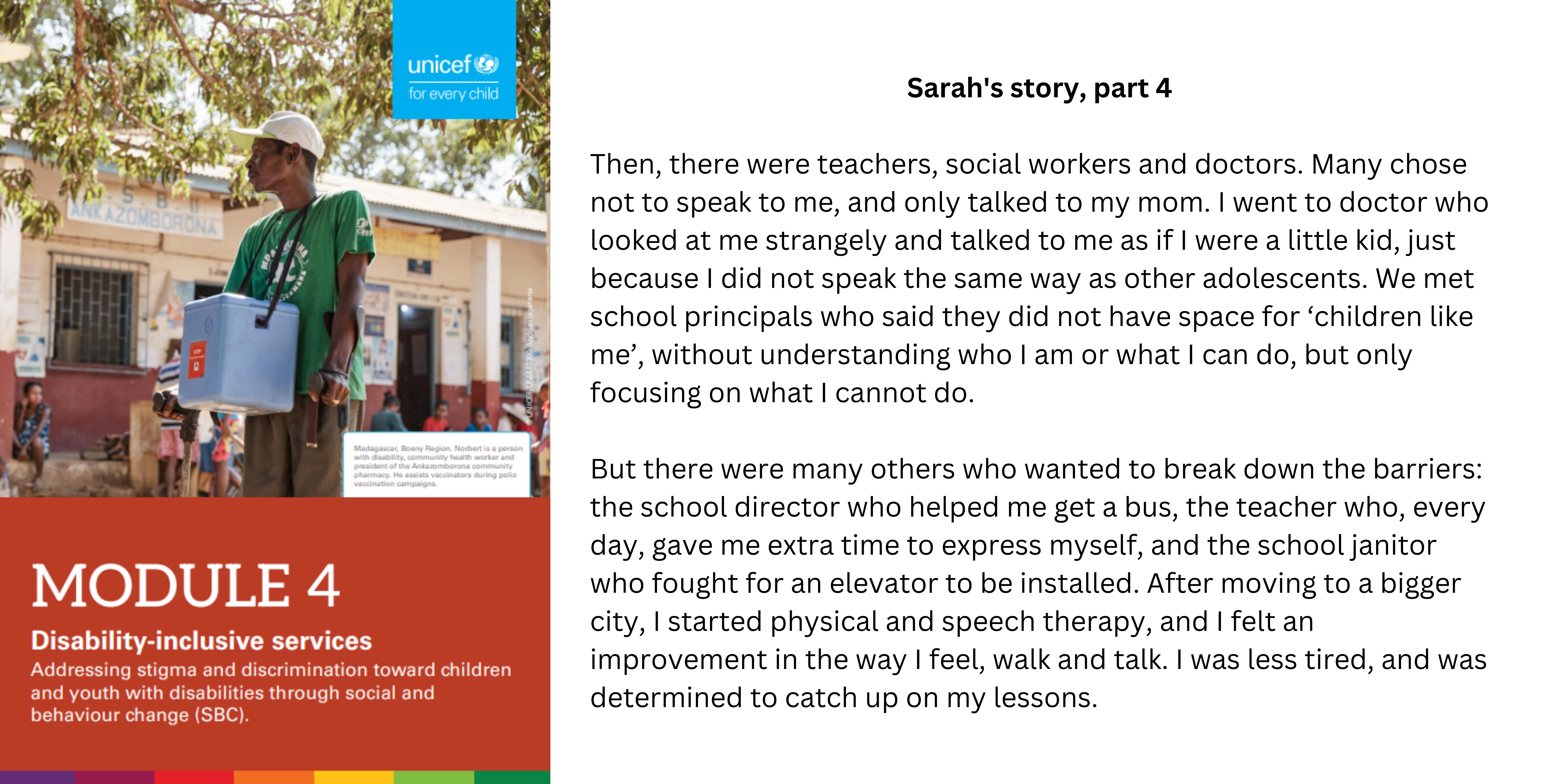 Module 4 Sarah's story